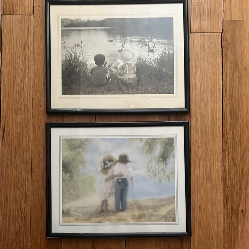 Black Framed Art Prints. Vintage prints.